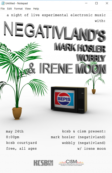 Negativland's event poster